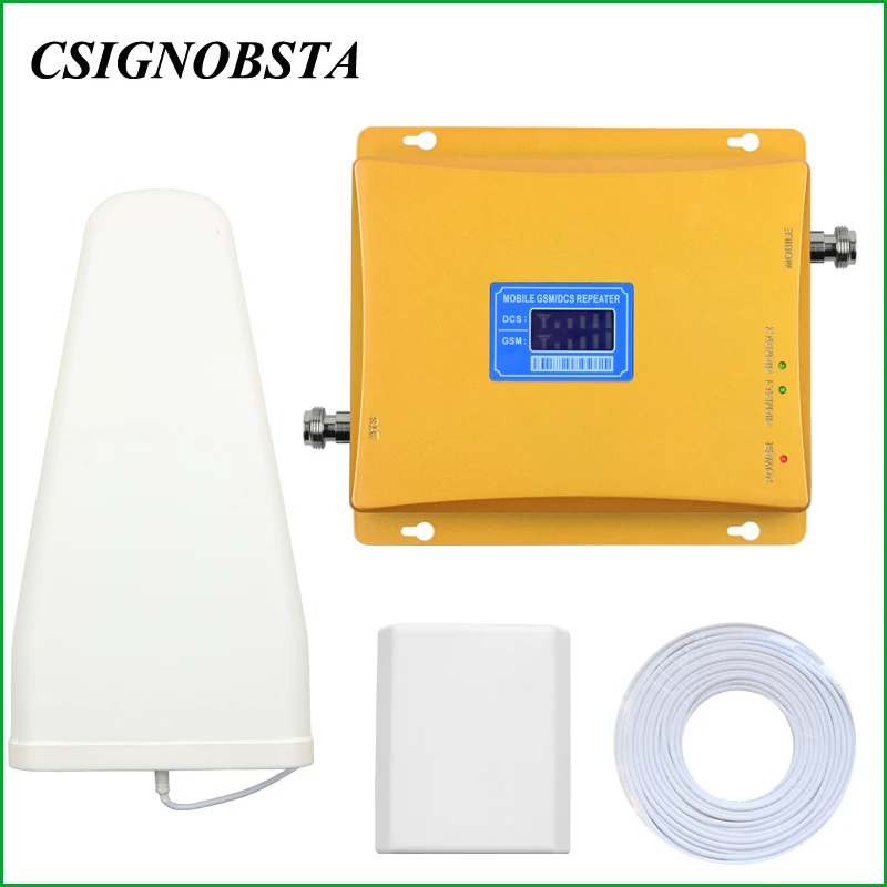 Новый ЖК дисплей двухдиапазонный GSM 900 DCS 1800 МГц усилитель мобильного сигнала 65 дБ