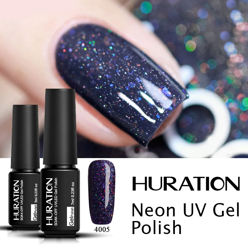 

Huration Neon UV Lucky Gel Varnish Hybrid Nails Art Gel Nail Polish for Colorful Neon Color Glaze UV Nail Gel Polish Soak Off