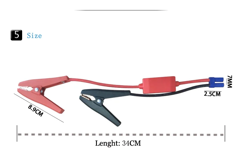 Высокое качество автомобильный скачок принадлежности для стартера для автомобиля Аварийный скачок стартер/авто двигатель Аккумулятор зажим EC5 батареи зажимы