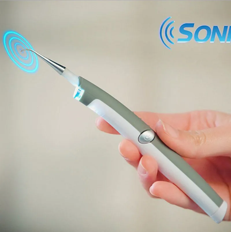 New Electric Sonic Tooth Stain Eraser Plaque Remover Dental Tool Kit