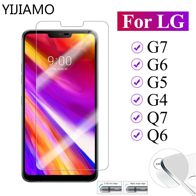 Tempered-glass-on-for-LG-g6-q6-protective-glas-q7-g7-g5-g4-screen-protector-g