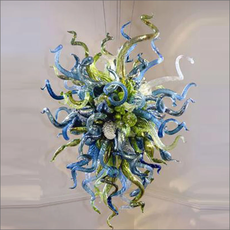 

Бесплатная доставка по воздуху, лестница в стиле Тиффани, 100% выдувное стекло с 110 В-240 светодиодный ные лампы для украшения стола