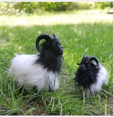 

WYZHY Simulation goat display leather animal model home decoration photography props 19CMx9CMx20 CM