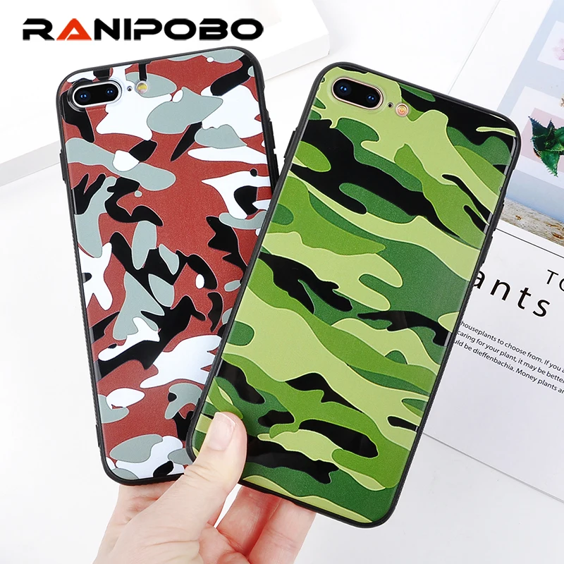 Retro Army Camo Camouflage Phone Cases For iphone XS Max XR X 6 6s 7 8