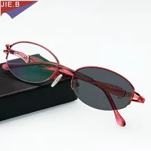 Occhiali Da Sole Fotocromatiche Transizione Occhiali Da Lettura per Gli женщины Telaio In lega di женщины Presbiopia Occhiali