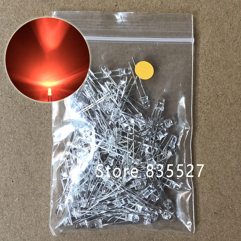 100pcs 3MM