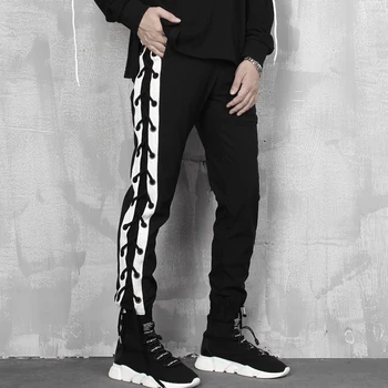 

spring plus size 2xl-7xl 8XL men fleece sweatpants casual Tying rope elastic waist long trousers big Military pants 160kg