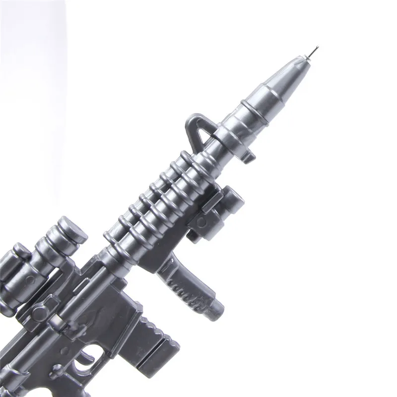 1PC cute funny kawaii pens canetas rollerball pen school supplies papelaria Creative Gold Gun Shape Ballpoint