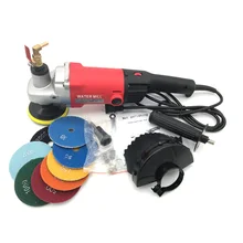 1400w Electric marble granite wet Stone Polisher grinder sander Hand Grinder Water Mill Variable Speed c/w 7 pcs polishing Pad 1400w Electric marble granite wet Stone Polisher grinder sander Hand Grinder Water Mill Variable Speed c/w 7 pcs polishing Pad