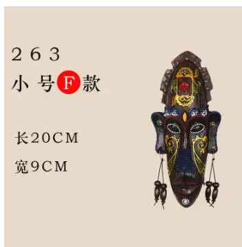 

African masks hanging bar ornaments on the wall pendant tattoo shop wall mural wall personality Decoration Artroom Art Statue