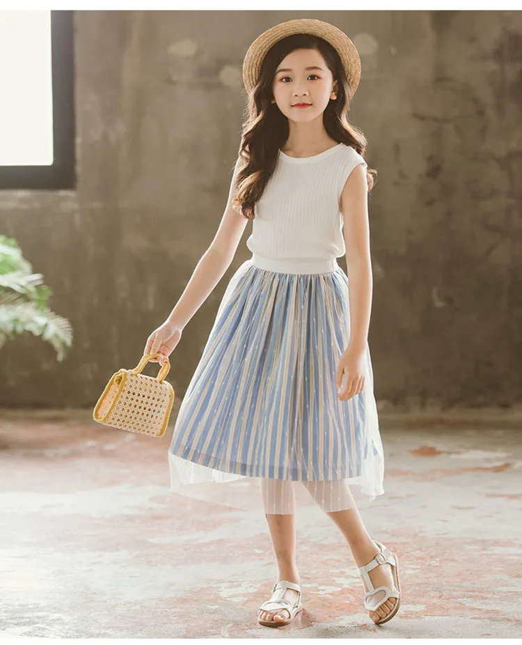 Lace Patchwork Skirts For Teenage Girls Cotton Mesh Kids Tutu Skirt Clothing New 2019 Summer Children's Princess Skirt Clothing (7).jpg