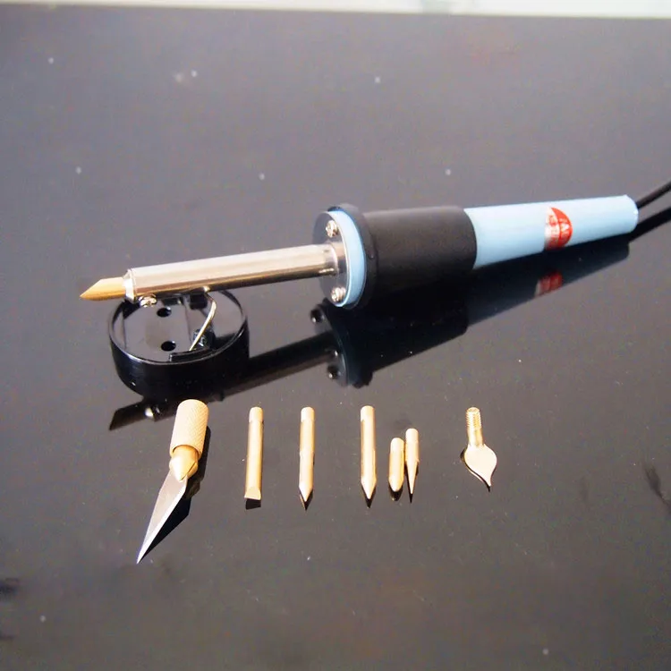 40W Wood Pyrography Tool Set Wood Burning Pen Set Soldering Iron Tool