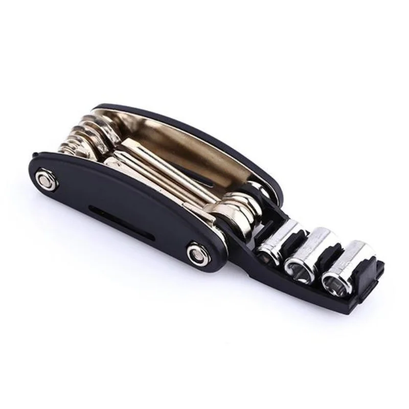 15 in 1 Multi Usage Bike Bicycle Repair Bike Tools Kit Hex Wrench Nut Tire repair Hex Allen Key Screwdriver Socket Extension Rod - Image 2