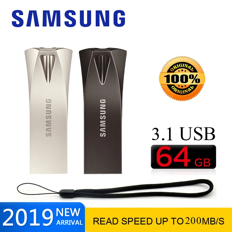 SAMSUNG BAR plus USB флэш-накопитель 128 ГБ 256 ГБ 64 Гб оперативной памяти, 32 Гб встроенной памяти, USB флэш-накопитель 3,1 флеш-накопитель 300 МБ/с. флэш-накопитель usb флэш-память 3,0 USB Стик