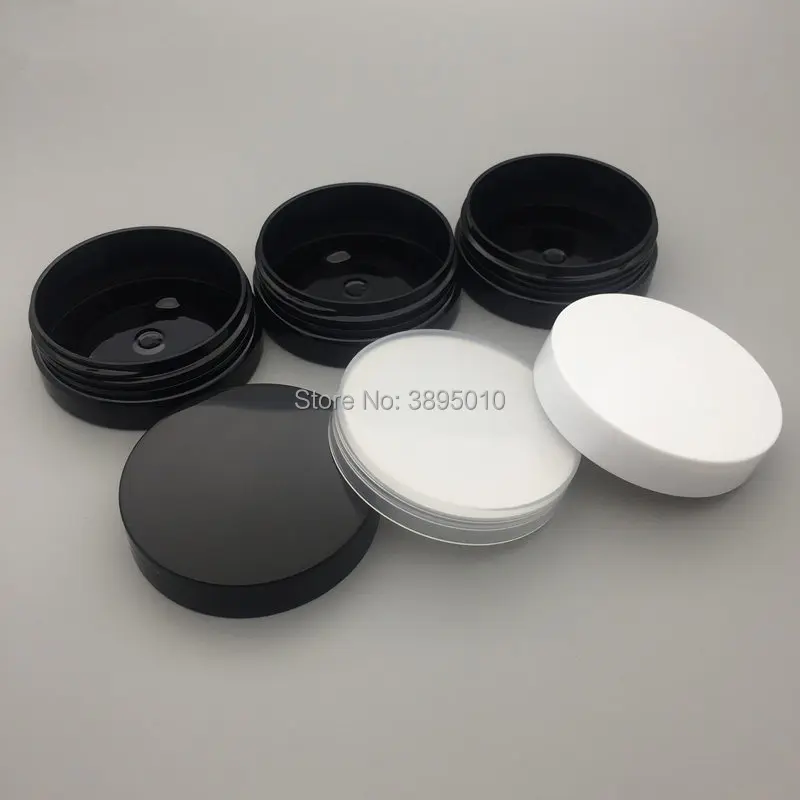 30g black PET Cream Jar with Black/white/transparent lid Eye Cream/Mask/Foundation Case Empty cosmetic jars F1058 | Красота и