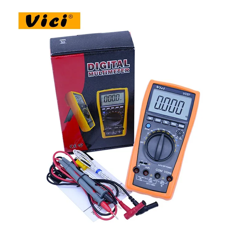 VICI VC97 3 3/4 Автоматический цифровой мультиметр AC/DC Вольтметр Сопротивление Емкость