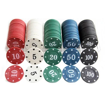 

NEW 100 PCS/SET Poker Chips 4g/pcs Environmental ABS Colorful Casino Chips Texas Cheap Poker Chips With Free Shipping