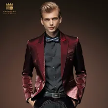 Роскошная мужская красная/черная короткая куртка-смокинг с люрексом/сценическая куртка для выступления/сцены/stuido/club/ASIA размер куртки