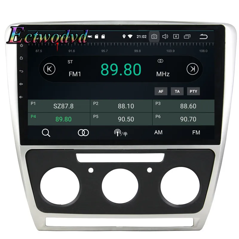 Sale Ectwodvd Octa Core 4G+64G Android 9.0 Car Multimedia DVD Player GPS HeadUnit for Skoda Octavia AT 2010 2011 2012 2013- 6