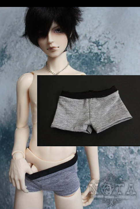 Сексуальные серые трусы боксеры нижнее белье для кукол BJD 1/4 MSD 1/3 SD17 аксессуары