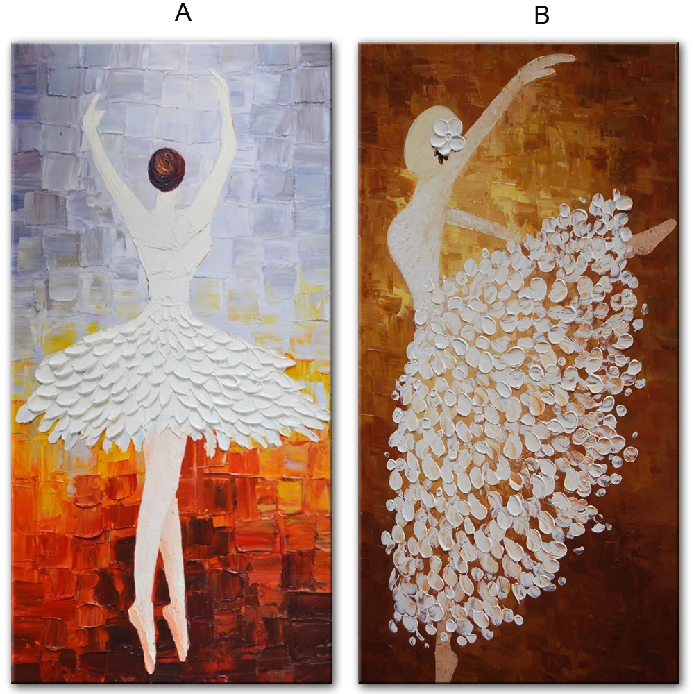 Балерина Девушка абстрактный холст искусство настенные картины танцующая девушка поп-арт Печать на холсте для гостиной Куадрос декор плакат