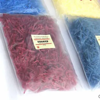 

2019 new kinds of color Gift box raffee candy filling gift box paper silk wedding candy box silk coloured paper shavings