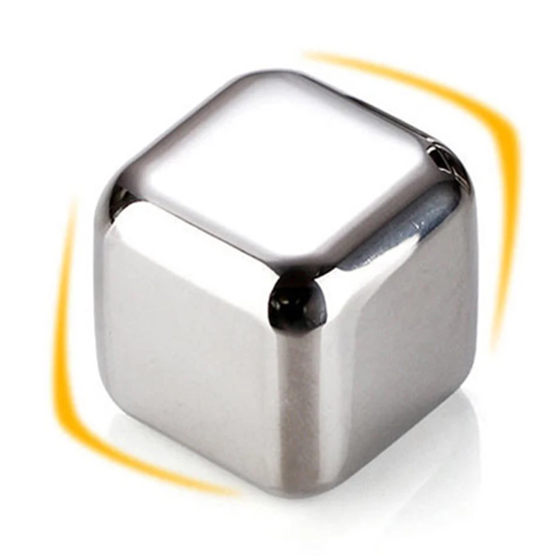 Stainless Steel Ice Cubes Soapstone Bar Drinking Wine Whiskey Stone