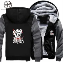 Gzpw cosplay 2018 winter suicide squad clown female Harry Quinn High quality Hoodies thickened plus velvet sweater size M-5XL