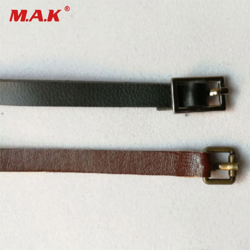 

1:6 scale leather belt model black/brown color belt fit for 12'' female/male action figure accessory