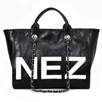 

NEW-New Wave Korean Version Of The Simple Wild Shoulder Bag Chain Portable Large Capacity Tote Bag