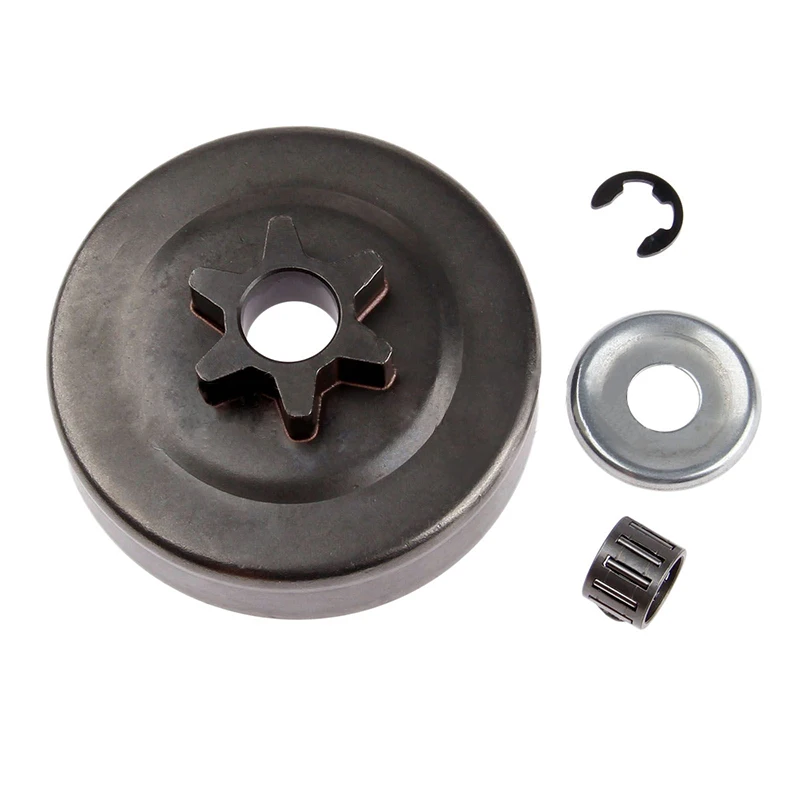 

Chainsaw Clutch Drum Sprocket 3/8 6T Washer E-Clip Kit for STIHL MS170 180 Parts