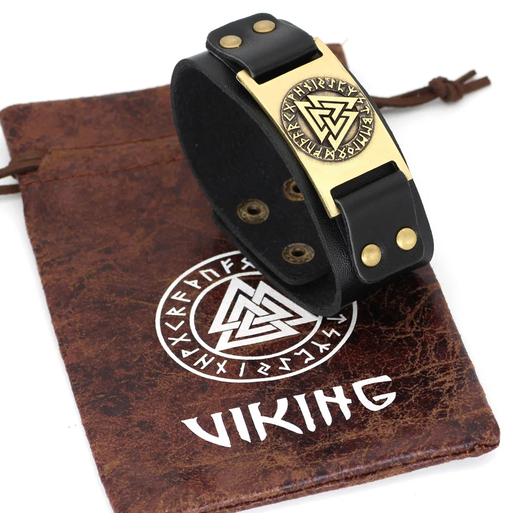 Мужской кожаный браслет viking compass valnut pagan rune амулет ювелирное изделие 20 25