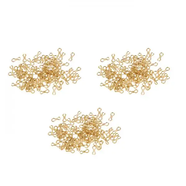 300Pc Alloy Sinker Wire Eye Fishing Size S / M Long Sinker Wire Eyes - Eyelets for Lead Molds Fishing Accessary
