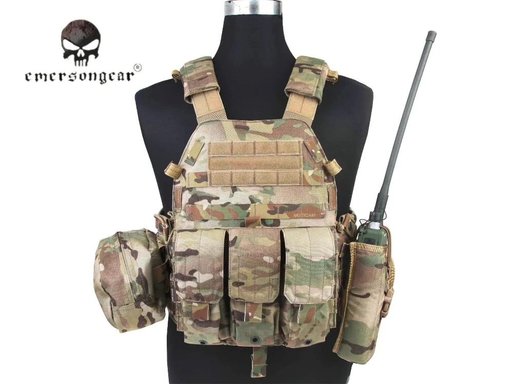 Gilet tactique type de saut - vert olive