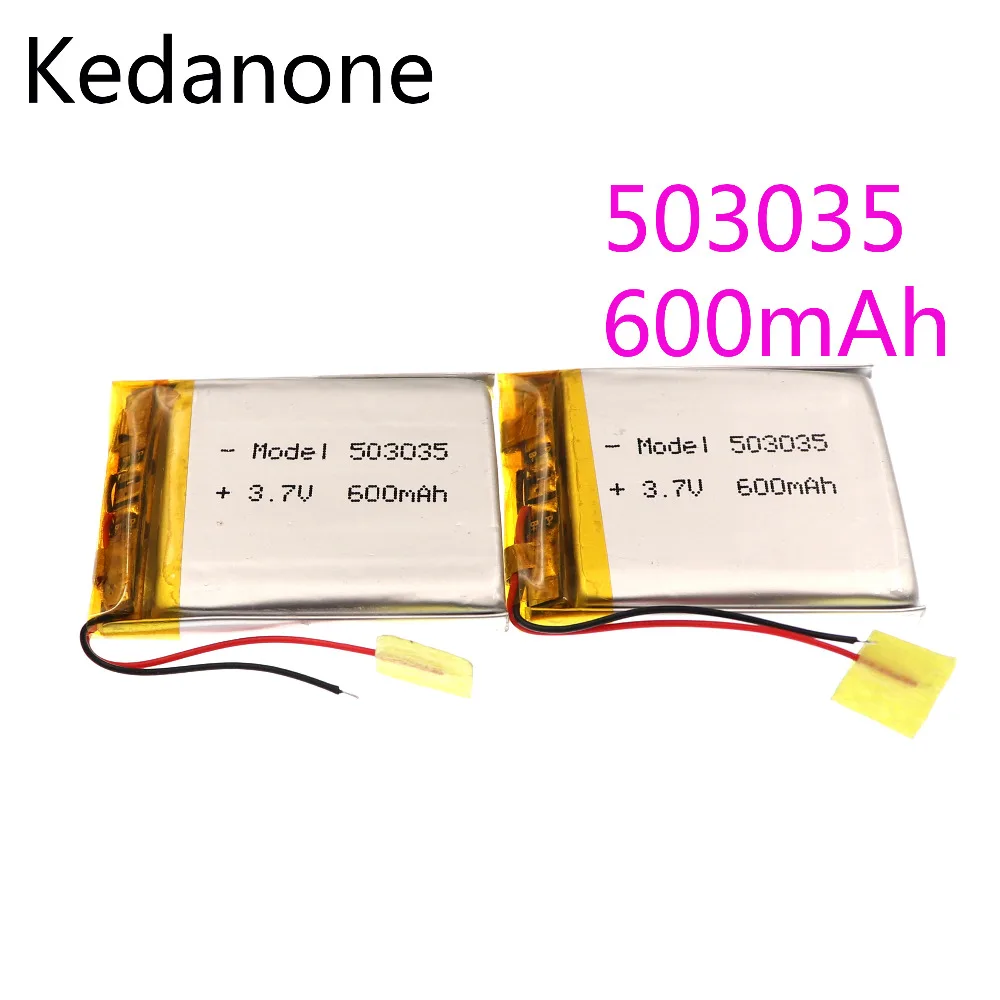Kedanone 503035 полимерный аккумулятор 500 мАч 3,7 в MP3 динамик литий-ионный аккумулятор DVR, gps, MP3, mp4, мобильный телефон, динамик батарея