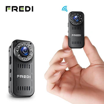 

FREDI Mini IP Camera 1080P P2P Infrared Night Vision Security Camera Wireless WIFI Surveillance Camera Support 128G TF Card
