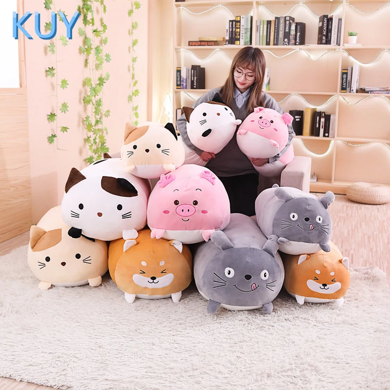 Hot 2019 New Giant Cute Plush Toys Stuffed Animal Doll Lovely Cat Dog Pig Toroto Sofa Pillow Cushion Kids Appease Toy Home Decor Stuffed Plush Animals Aliexpress