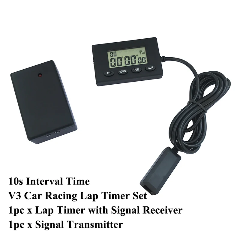 1 set V3 Infrared Ultrared Lap Timer Car Motorcycle Bike Professional