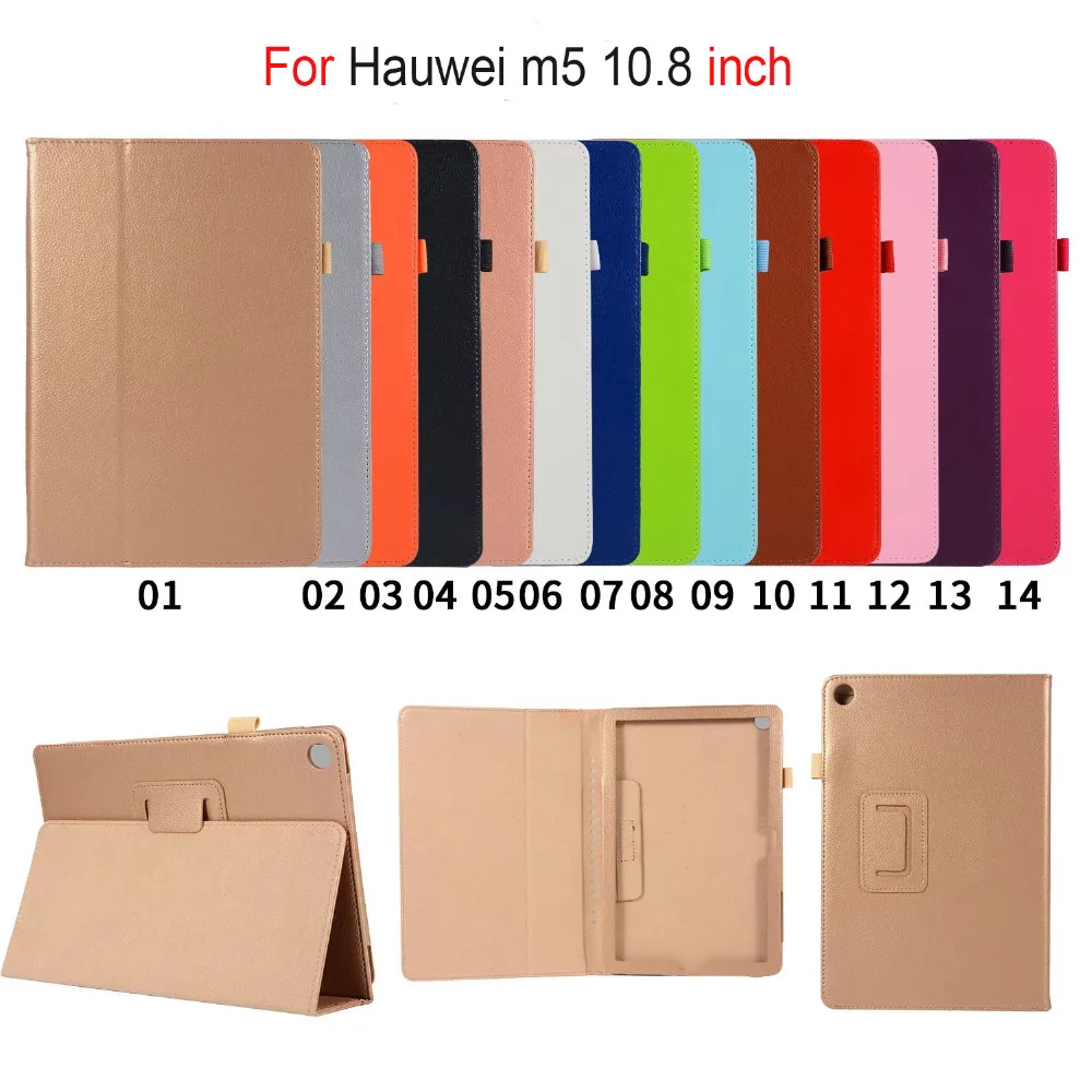 MediaPad M5 10 pro личи зерна искусственная кожа Стенд флип чехол для huawei MediaPad M5 CMR-AL09 CMR-W09 10,8 дюймов планшет