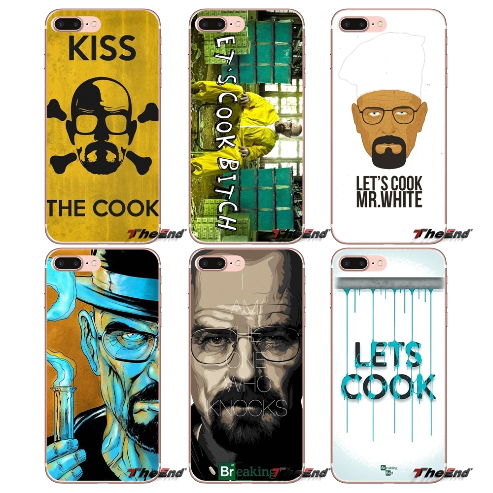 For iPhone X 4 4S 5 5S 5C SE 6 6S 7 8 Plus Samsung Galaxy J1 J3 J5 J7 A3 A5 2016 2017 Breaking Bad Let's Cook Silicone TPU Case |
