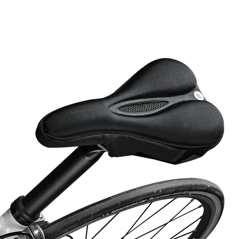 ROCKBROS чехол для велосипедного седла, дышащая удобная мягкая подушка для горного велосипеда, силикагель, защита для сидения велосипеда, чехол для седла