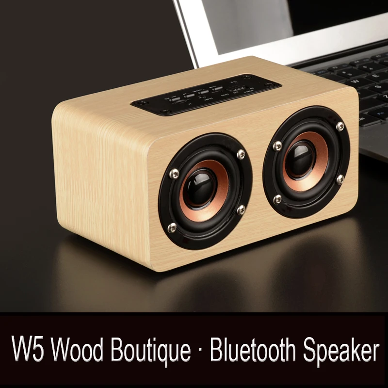 

Wooden Bluetooth speaker portable Double horn Subwoofer HIFI music bluetooth audio wood receiver handfree call Wireless speakers