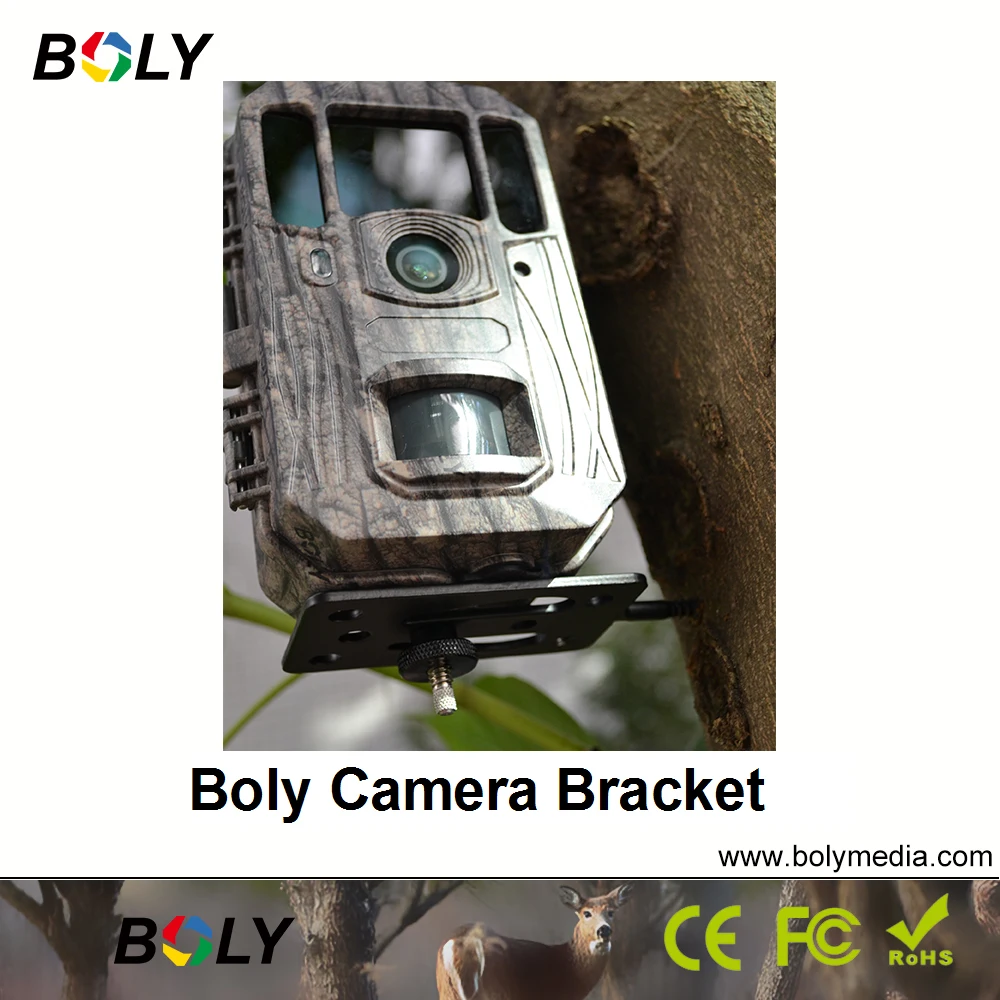 Hunting Cameras Accessories BolyGuard Scoutguard Boly Universal Mounts 3 Pieces Of Brackets Brands Fixed To Trees Or Woods trail camera mount