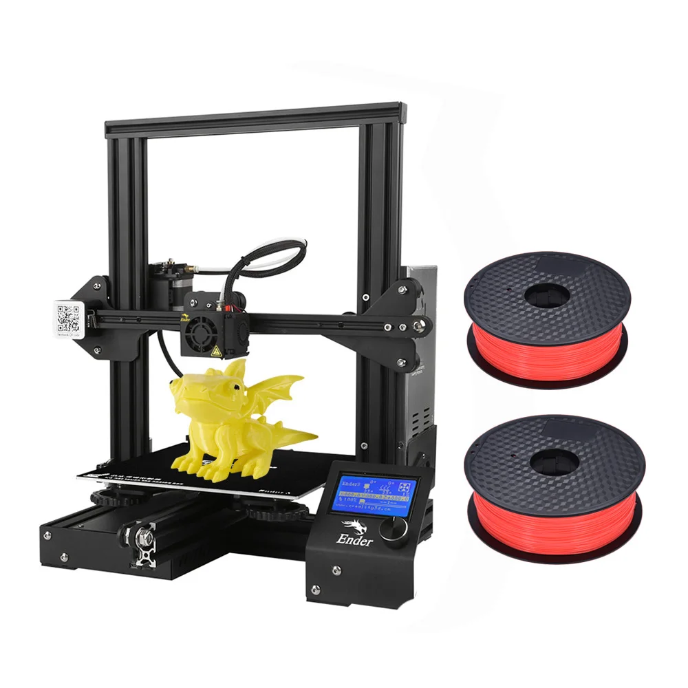 Creality 3D Ender-3 3d Принтер Высокоточный набор для самостоятельной сборки с функцией повторной печати добавить 1 кг нити дополнительно - Цвет: ENDER 3 with 2kg PLA