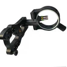 None Охотничьи аксессуары профессиональное Оптическое волокно 5 заколка с бантом прицел с целью света стрельба из лука принадлежности