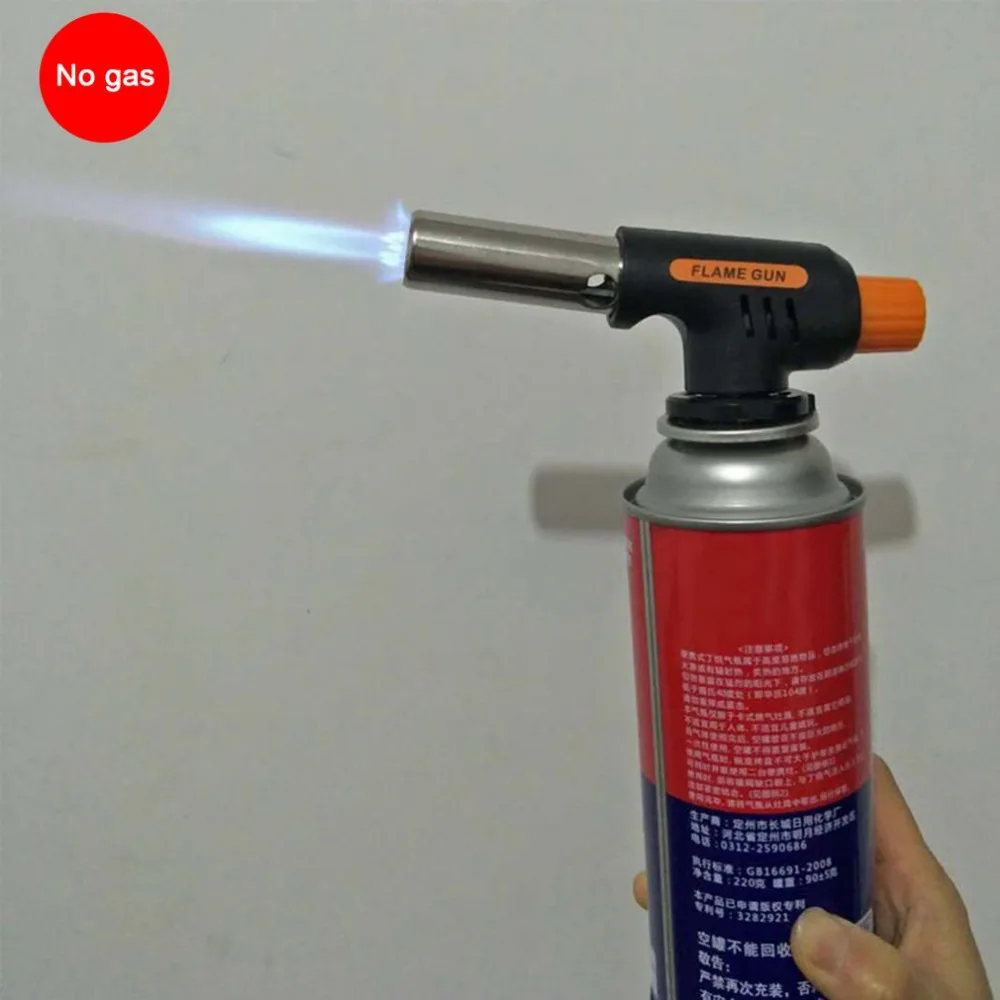 

Gas Torch Flamethrower Butane Automatic Ignition Baking Welding BBQ Camping Outdoor Hiking Fire Flame Gun Dropshipping Hot Sale