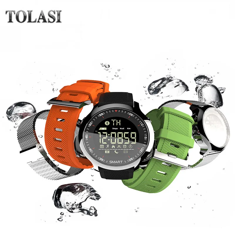 

Bluetooth EX18 Smartwatch IP68 Waterproof Heart Rate Monitor Fitness Tracker Smart watch with Multi Sport Mode