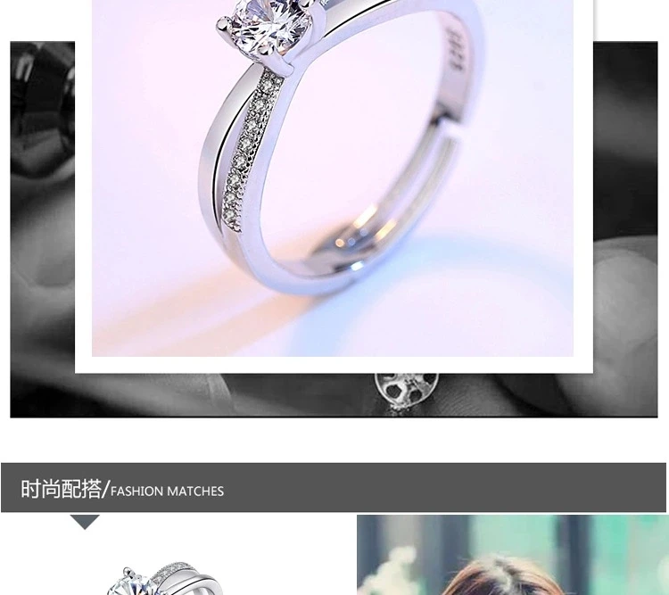 LOYE модное цирконовое кольцо крест Открытие Кольца для женщин Wendding обручальные ювелирные изделия
