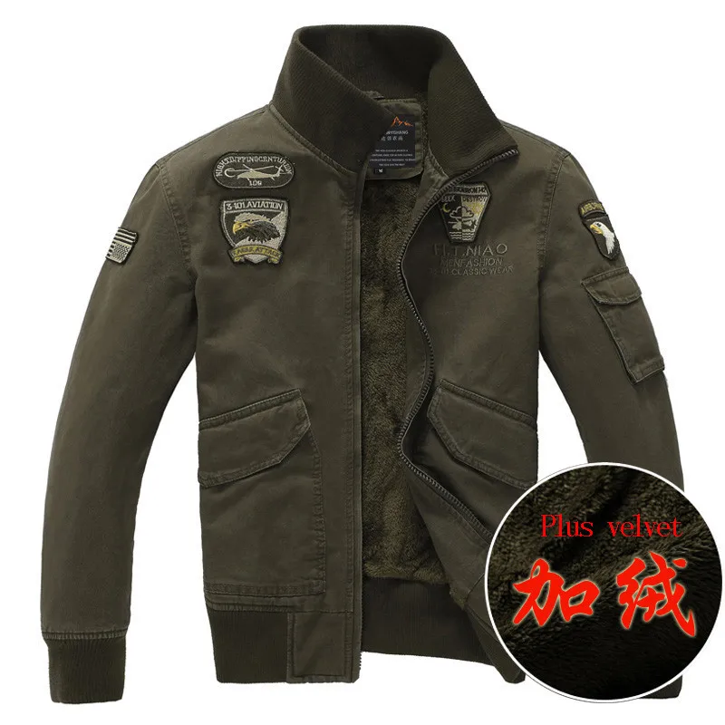 TIEPUS, брендовая зимняя мужская куртка, модная бархатная теплая куртка-бомбер, мужская повседневная куртка в стиле милитари, размер M~ 3XL 4XL