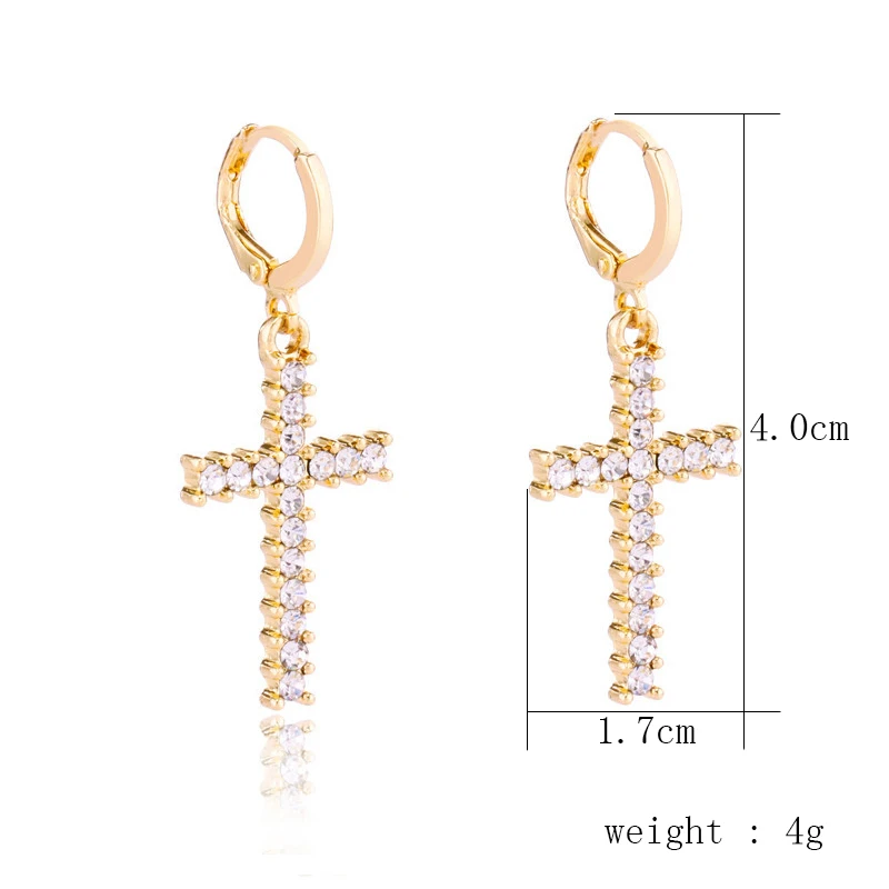 Женские серьги кольца 3 цвета модные стразы крест|fashion hoop earrings|hoop earringswomen earrings |